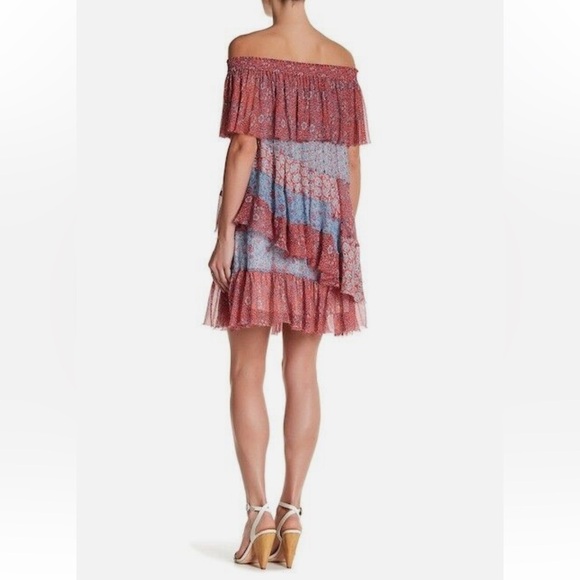 Rebecca Taylor Amanda Silk Off Shoulder Dress - Picture 5 of 9